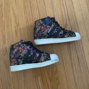 Adidas Superstar hidden wedge sneakers